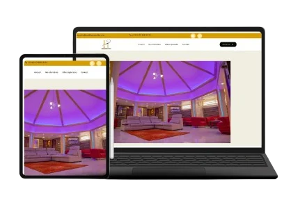 Aperçu du site de l’Hôtel Les Mamelles sur ordinateur et tablette